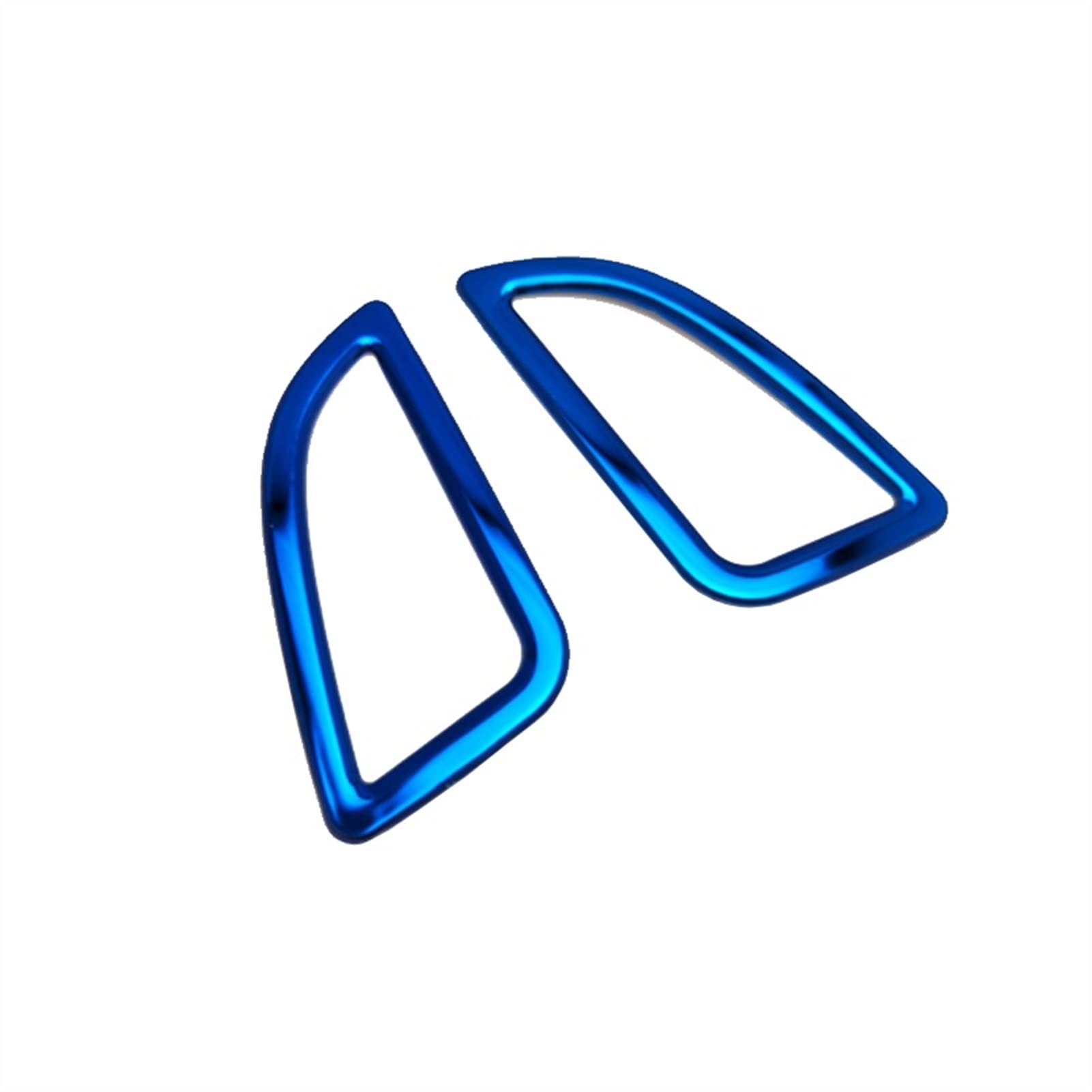 Jodriva 2-teilige Klimaanlagen-Armaturenbrett-Entlüftungsabdeckungsverkleidung, for Hyundai, for Elantra 2011 2012 2013 2014 2015 Auto-Lüftungsgitter-Dekoration(Blue) von Jodriva