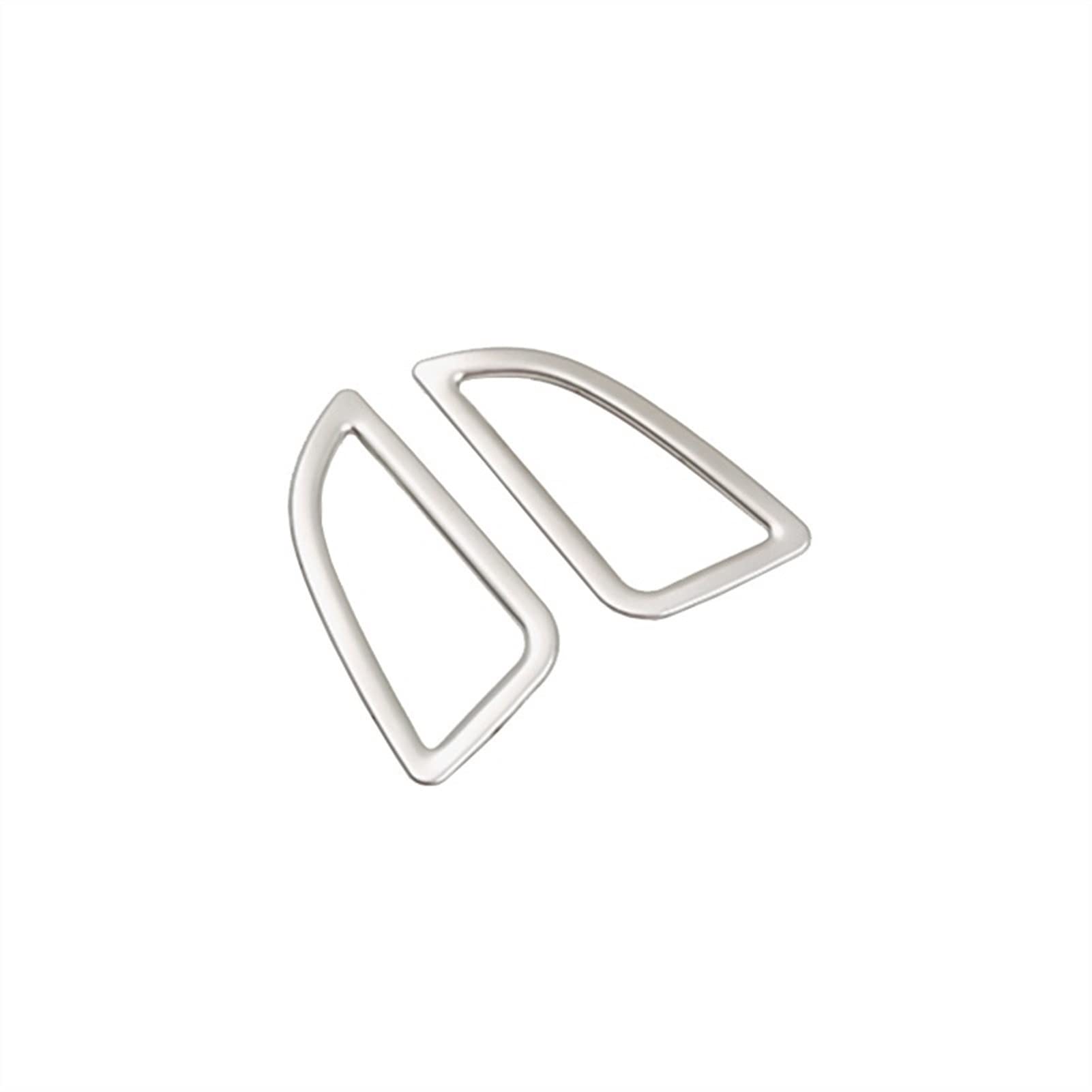 Jodriva 2-teilige Klimaanlagen-Armaturenbrett-Entlüftungsabdeckungsverkleidung, for Hyundai, for Elantra 2011 2012 2013 2014 2015 Auto-Lüftungsgitter-Dekoration(Silver) von Jodriva