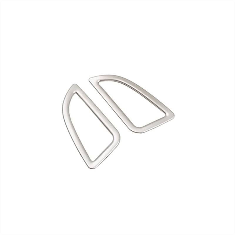 Jodriva 2-teilige Klimaanlagen-Armaturenbrett-Entlüftungsabdeckungsverkleidung, for Hyundai, for Elantra 2011 2012 2013 2014 2015 Auto-Lüftungsgitter-Dekoration(Silver) von Jodriva