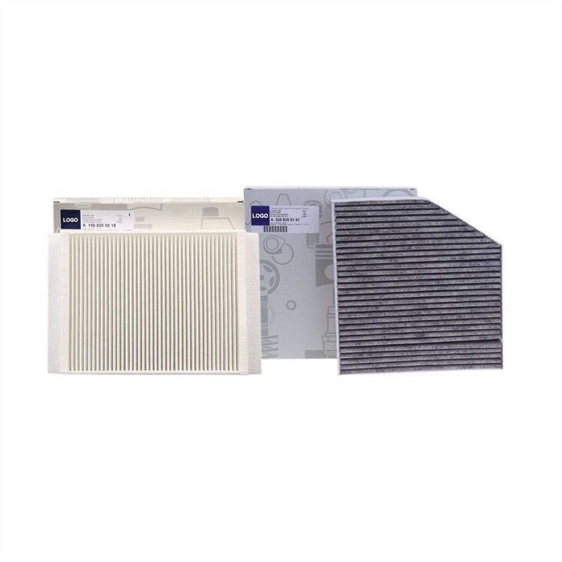 Jodriva 2-teiliger Innenraumfilter, for Mercedes-Benz, C-KLASSE W205 A205 C205 S205 2013-2019 Modell Eingebauter externer Klimaanlagenfiltersatz von Jodriva