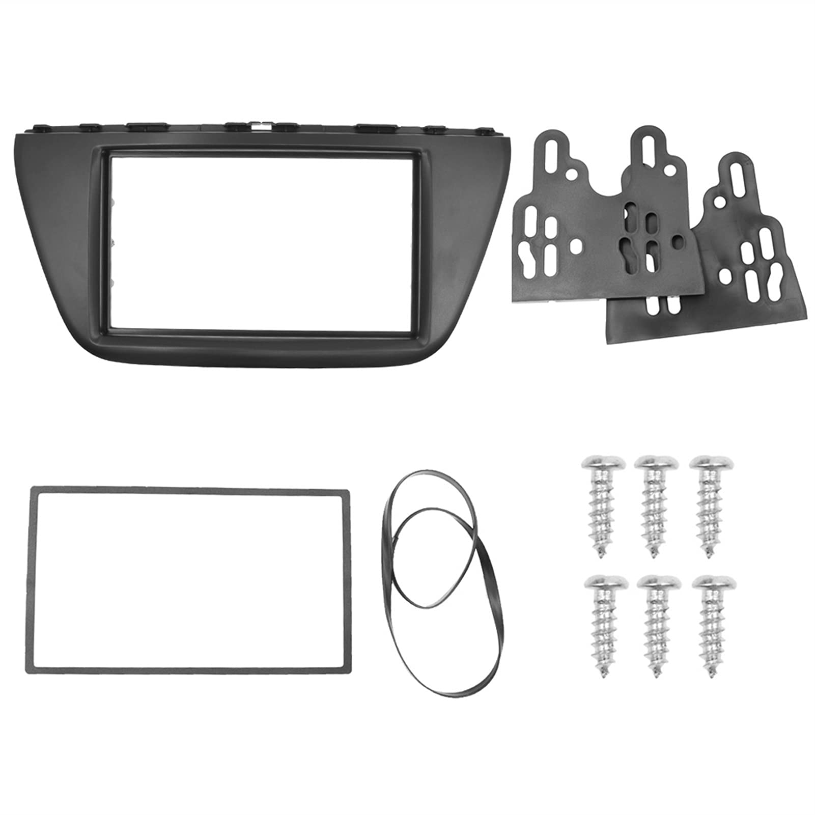 Jodriva 2Din Rahmen, for SUZUK, for SX4 S Cross 2014 2 Din Radio Fascia DVD Stereo Panel Montage Installation Kit Rahmen Auto Zubehör Autoradio-Armaturenbrett-Kit(173x98mm) von Jodriva