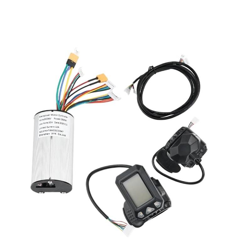 Jodriva 36V klappbarer Elektroroller-Controller, Kohlefaser-E-Bike-Controller-Display, for 5,5-Zoll-LCD-Bremsbeschleuniger-Zubehör Display für Elektroroller von Jodriva