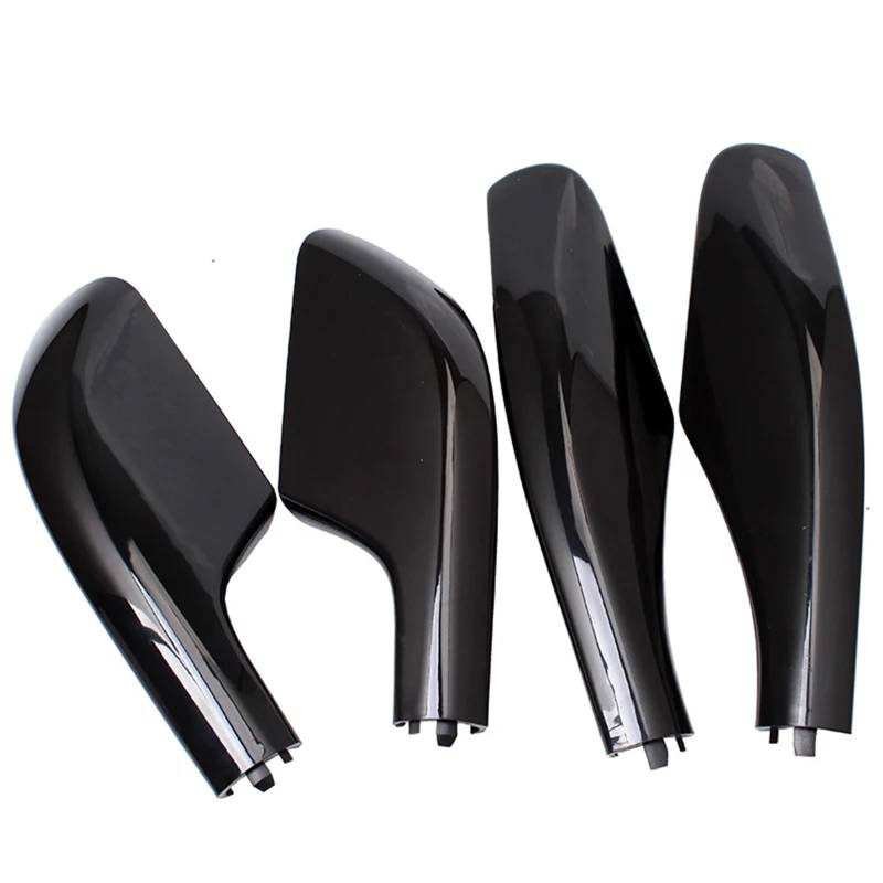 Jodriva 4 Stück, for Toyota, for Land Cruiser LC100 FJ100 1998–2007, schwarzes ABS-Dachträger-Bar-Schienen-End-Ersatz-Abdeckungsgehäuse-Zubehör von Jodriva