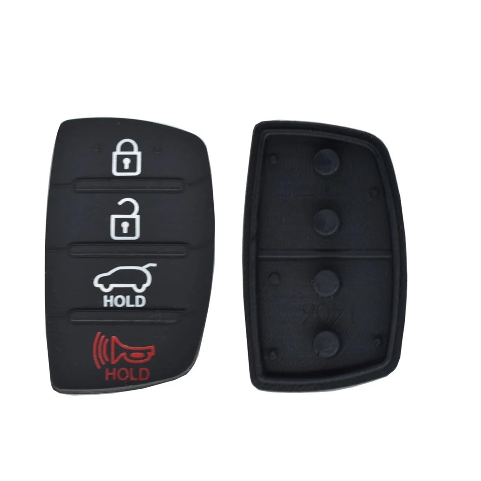 Jodriva 4 Tasten Gummi Autoschlüssel Abdeckung Pad Reparatur Autoschlüssel Shell Ersatz Fob Case Skin, for Hyundai, Tucson, Santa Fe / ix45, Sonata i40 Auto-Fernbedienungsschlüsseletui Jodriva 4 Tasten Gummi Autoschlüssel Abdeckung Pad Reparatur Autoschlüssel Shell Ersatz Fob Case Skin, for Hyundai, Tucson, Santa Fe / ix45, Sonata i40 Auto-Fernbedienungsschlüsseletui von Jodriva