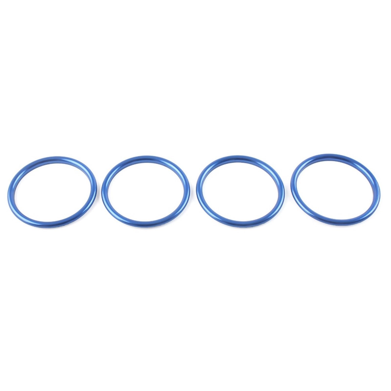 Jodriva 4-teiliges Set Auto-Mittelkonsole AC Klimaanlage Entlüftungsauslass Innenringabdeckung Zierdekoration, for A1 S1 8X 2010–2018 Auto-Lüftungsgitter-Dekoration(Blue) von Jodriva