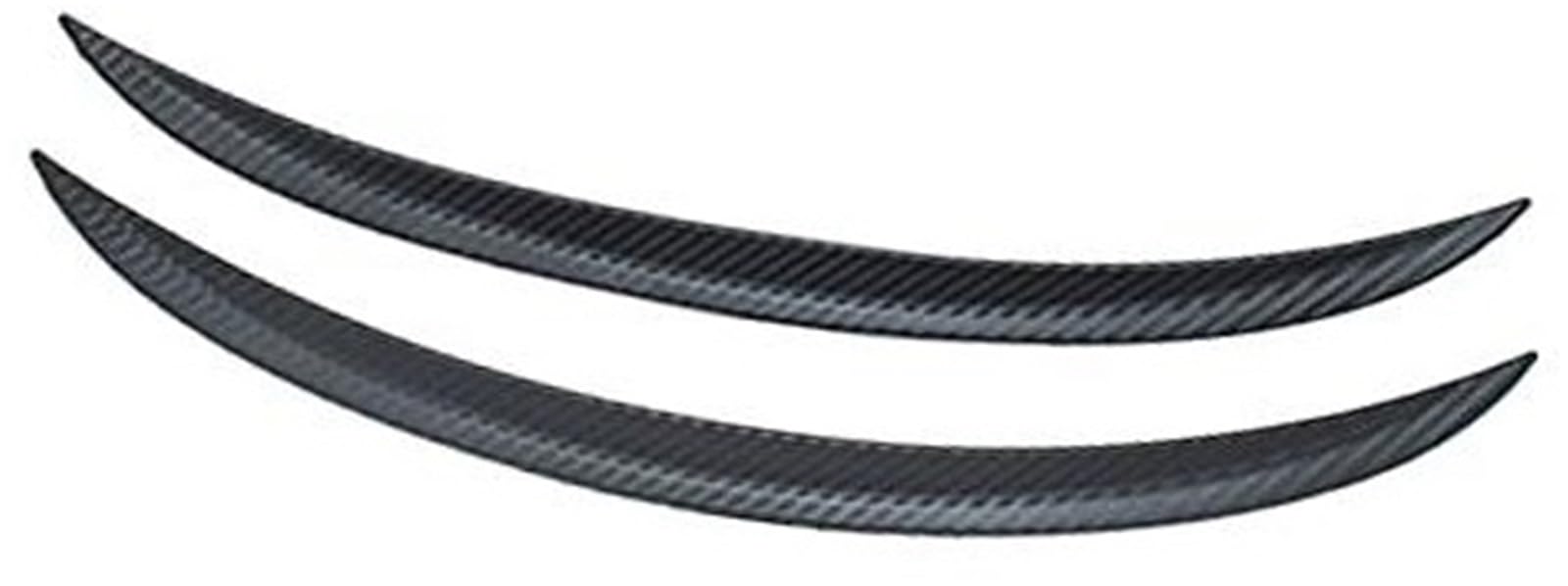 Jodriva 44 cm/17,5 Zoll Carbon Fiber Texture Rad Augenbraue Bogen Flares Abdeckung Trim Kotflügel Universal Schutz Lip Streifen Auto schmutzfänger Kotflügelverbreiterung(2pcs-17.5 inch) von Jodriva