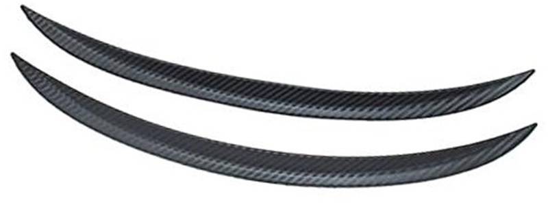 Jodriva 44 cm/17,5 Zoll Carbon Fiber Texture Rad Augenbraue Bogen Flares Abdeckung Trim Kotflügel Universal Schutz Lip Streifen Auto schmutzfänger Kotflügelverbreiterung(2pcs-17.5 inch) von Jodriva