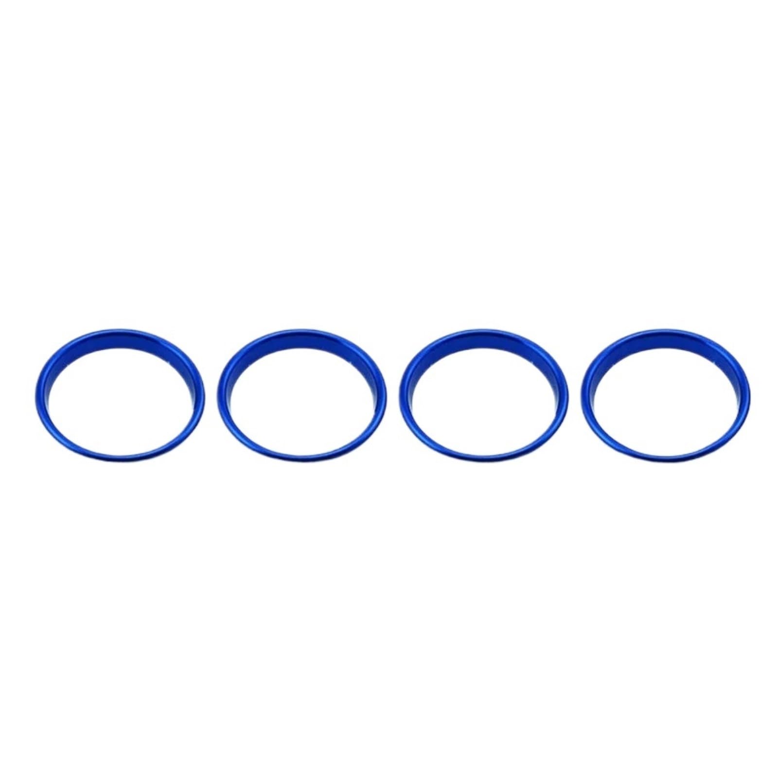 Jodriva 4X Auto Klimaanlage Air Vent Outlet Ring Abdeckung Trim Dekoration Aufkleber, for A3 S3 2013-2017 for Q2 2017 Zubehör Auto-Styling Auto-Lüftungsgitter-Dekoration(Blue Inner Ring) von Jodriva