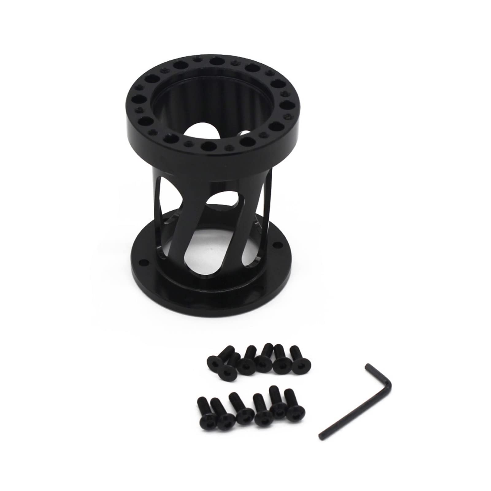 Jodriva 51mm 76mm 101mm Höhe Universal Lenkrad Nabe Adapter Boss Kit Adapter Lenkrad Spacer Auto-Lenkradnabe(101mm) von Jodriva