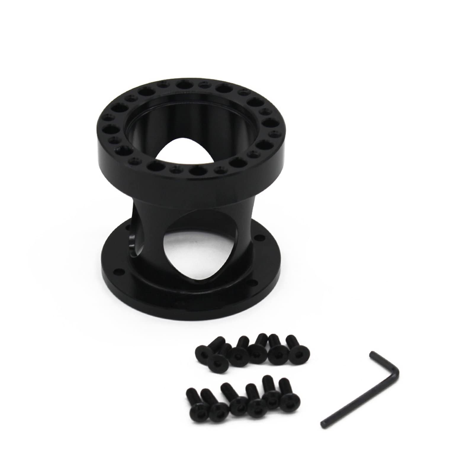 Jodriva 51mm 76mm 101mm Höhe Universal Lenkrad Nabe Adapter Boss Kit Adapter Lenkrad Spacer Auto-Lenkradnabe(76mm) von Jodriva