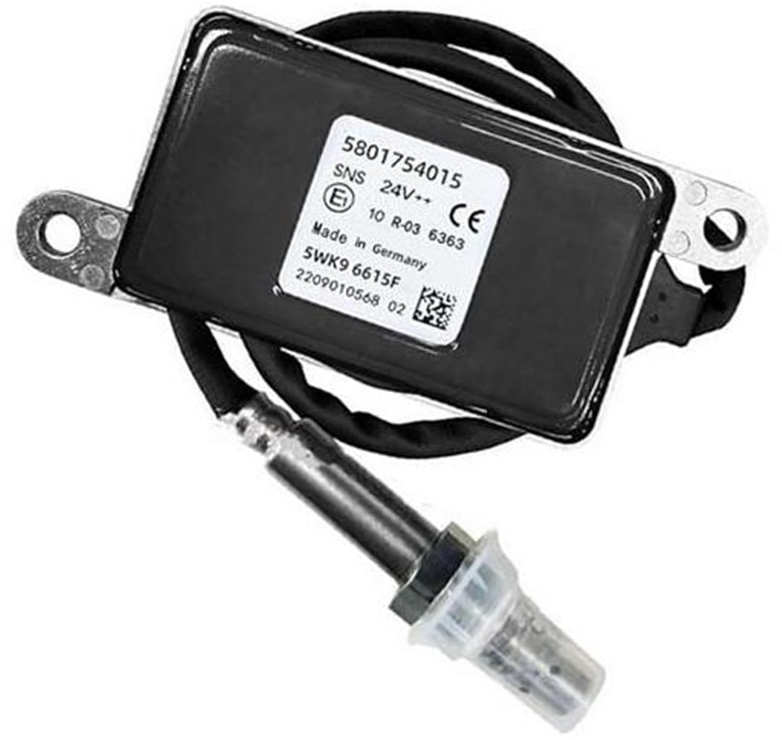 Jodriva 5801754015 5WK9 6615 5WK96615F 24V Stickstoff-Sauerstoff-Sensor, for IVECO, LKW-Teil-Stickoxid-Sensor(Black 5WK96615F) von Jodriva