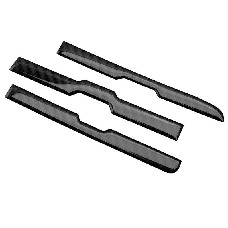 Jodriva 6-teilige Verkleidung aus Kohlefaser for die zentrale Konsole des Armaturenbretts, Lüftungsauslass, for Chevrolet, for Camaro 2010 2011 2012 2013–2015 Auto-Lüftungsgitter-Dekoration von Jodriva