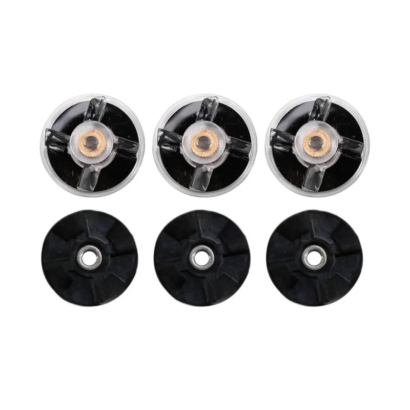 Jodriva 6er-Pack Ersatzteil for Basiszahnrad und Klingenzahnrad for Magic Bullet, 250-W-Mixer MB1001 Mixerdeckel mit Klinge von Jodriva
