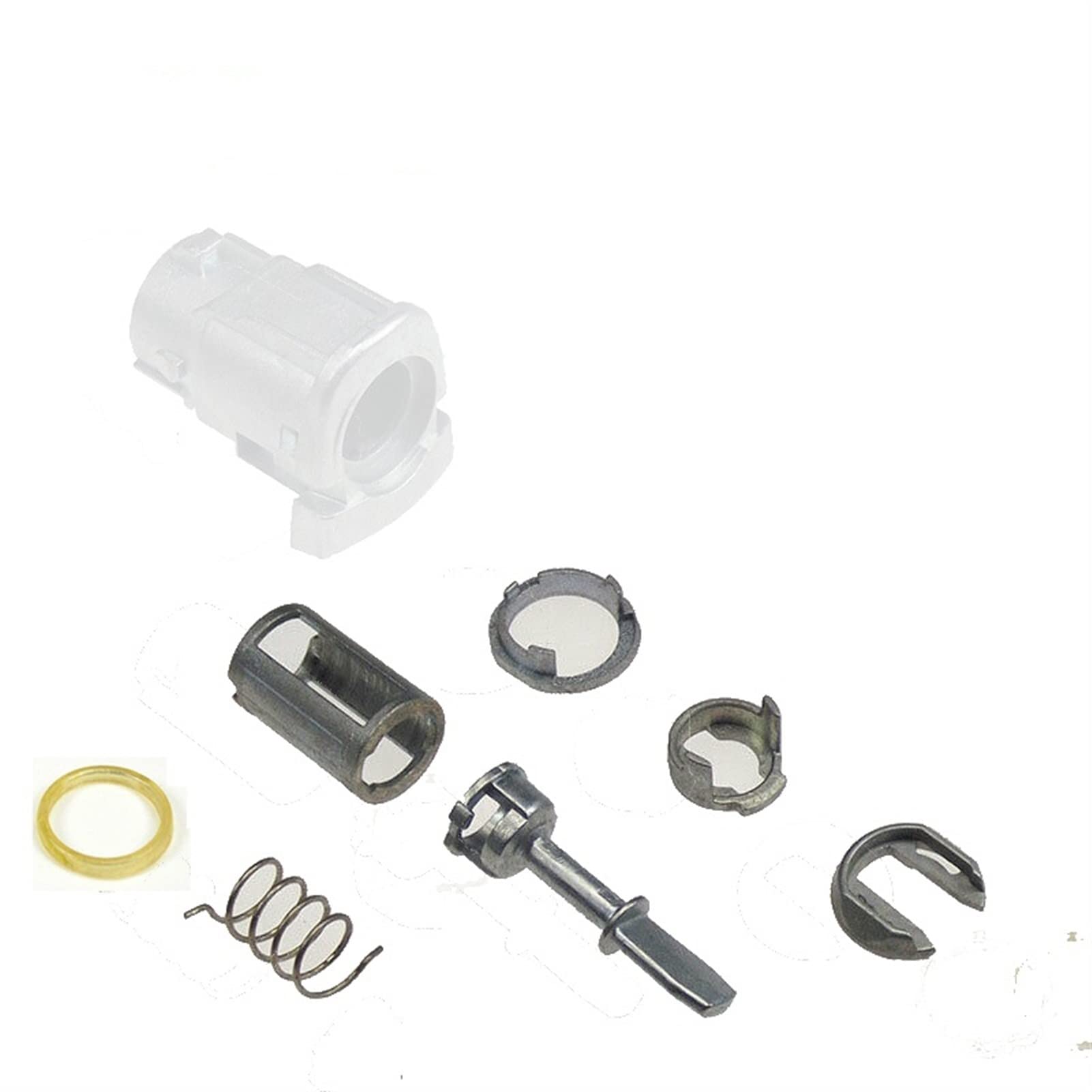 Jodriva 7-teiliges Metall-Türschlosszylinder-Reparaturset, for, for VW, for Golf 4 IV MK4 A6, for Skoda, Fabia, for Polo, 9N vorne rechts Links 604837167 Jodriva 7-teiliges Metall-Türschlosszylinder-Reparaturset, for, for VW, for Golf 4 IV MK4 A6, for Skoda, Fabia, for Polo, 9N vorne rechts Links 604837167 von Jodriva