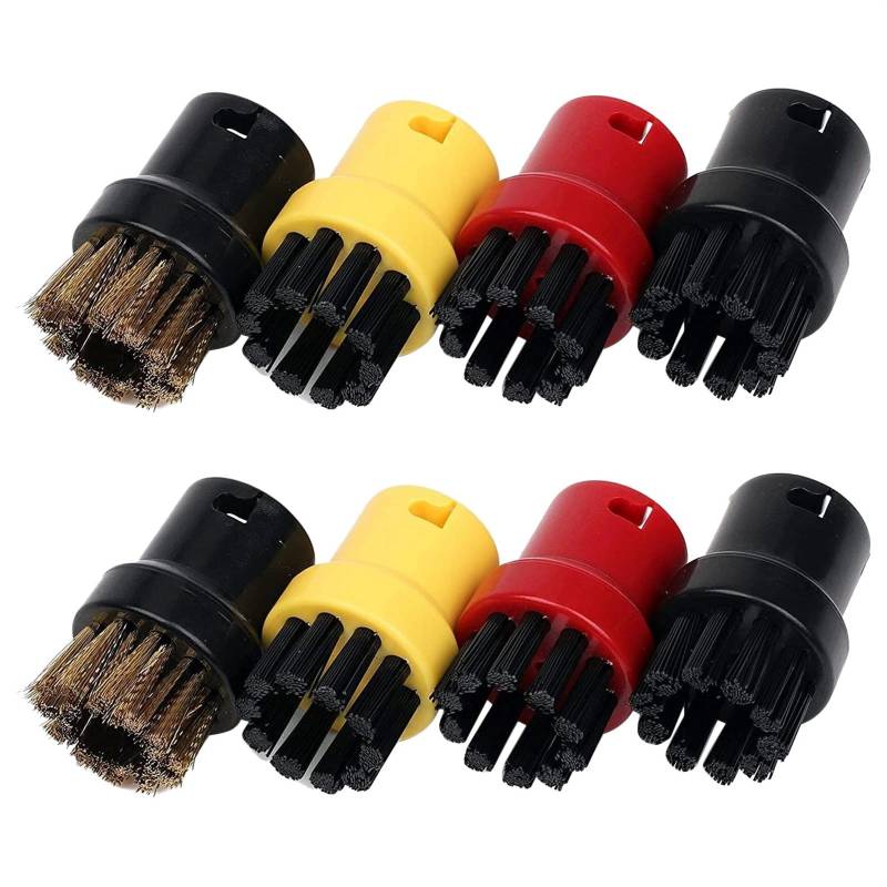 Jodriva 8-teilige Nylon- und Messingdrahtbürste, Dampfreinigungsdüsen, for, for SC1 SC2 SC3 SC4 SC5 SC7 CTK1 Dampfreiniger Ersatzteile für Dampfreiniger von Jodriva