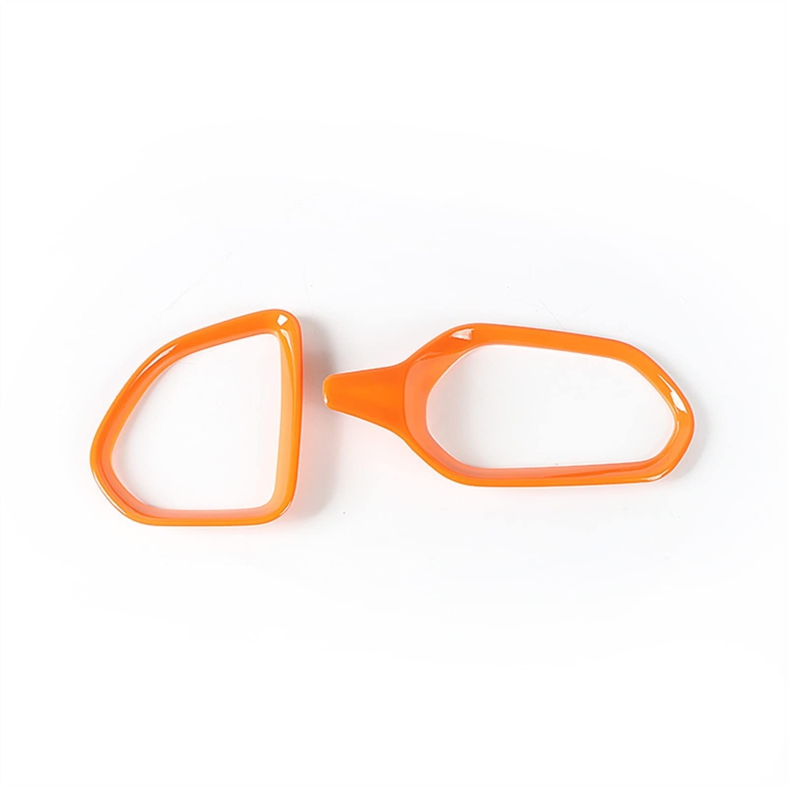 Jodriva ABS-Armaturenbrett, Links und rechts, Aufkleber for die Dekoration der Lüftungsöffnung der Klimaanlage, for Jeep, for Renegade 2015-2017 Auto-Lüftungsgitter-Dekoration(Orange) von Jodriva