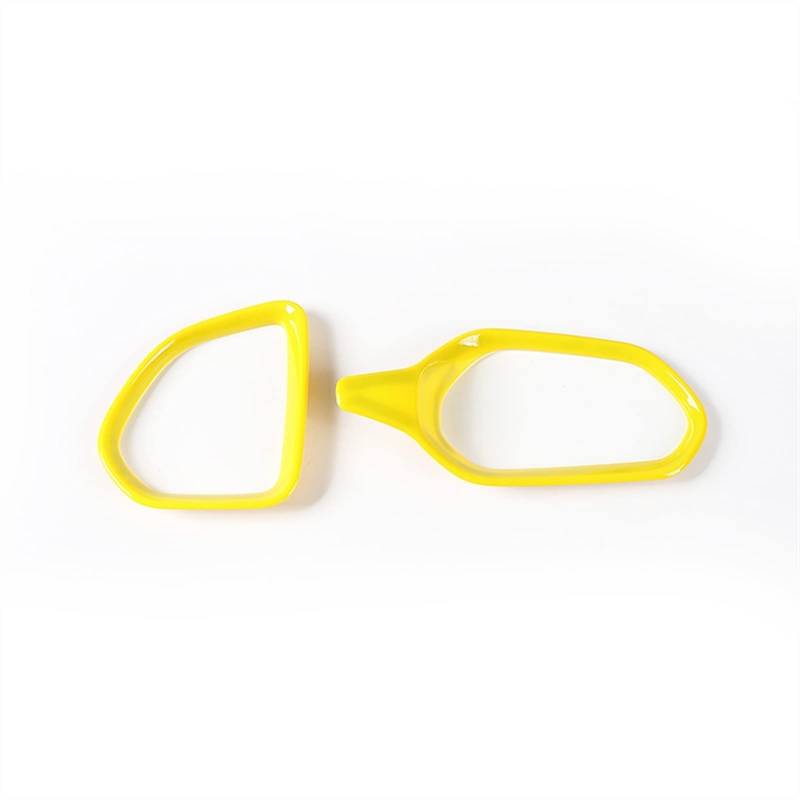Jodriva ABS-Armaturenbrett, Links und rechts, Aufkleber for die Dekoration der Lüftungsöffnung der Klimaanlage, for Jeep, for Renegade 2015-2017 Auto-Lüftungsgitter-Dekoration(Yellow) von Jodriva