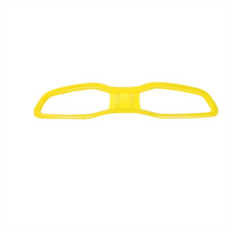 Jodriva ABS-Auto-Innenraum-Armaturenbrett, Klimaanlage, Entlüftungsauslass, Dekoration, Rahmenaufkleber, for Renegade 2015 2016, Auto-Styling Auto-Lüftungsgitter-Dekoration(Yellow) von Jodriva