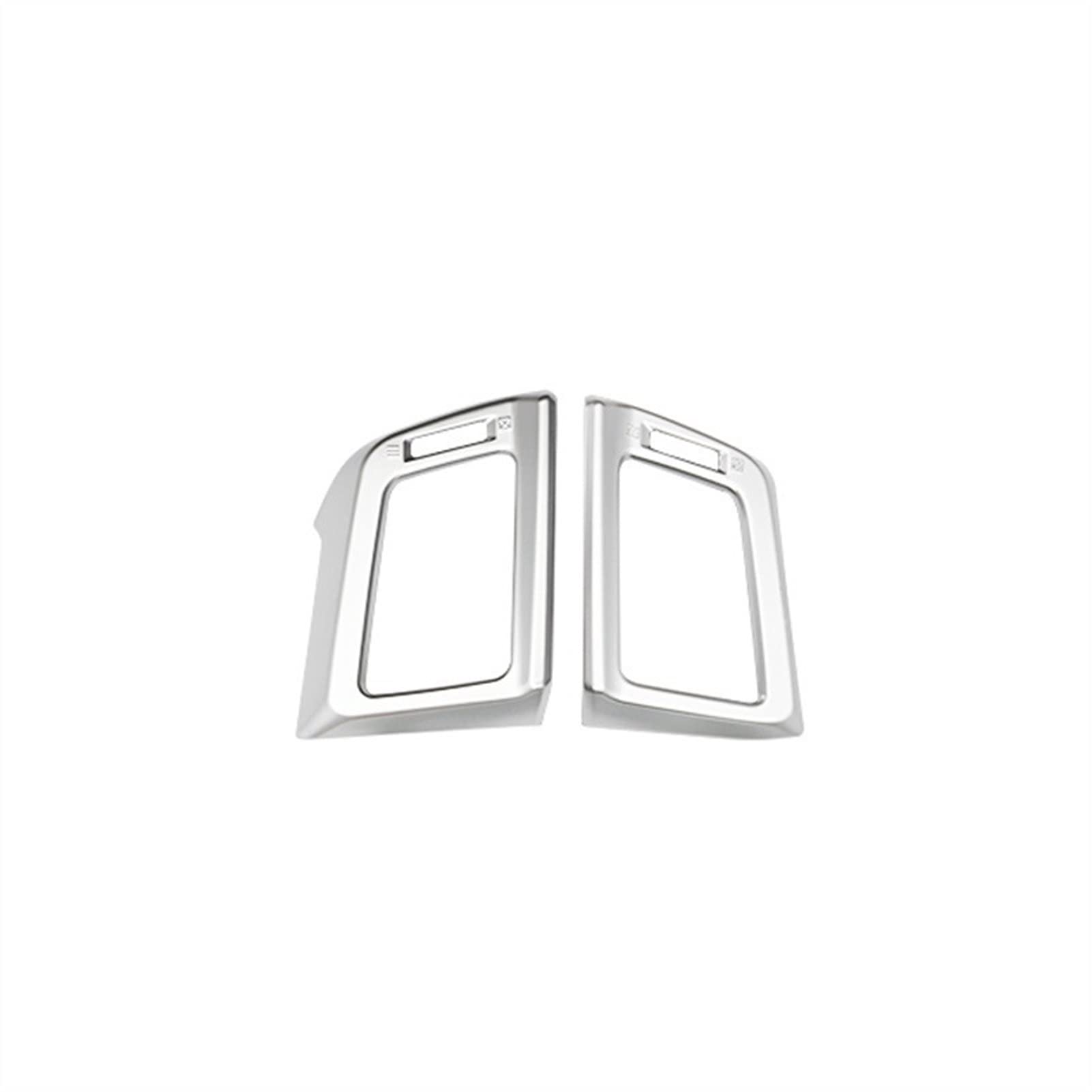 Jodriva ABS-Kohlefaser-Farbe, Klimaanlage, Armaturenbrett-Entlüftungsabdeckung, for Toyota, for RAV4 2013 2014 2015 2016 2017 2018 Auto-Lüftungsgitter-Dekoration(Silver) von Jodriva