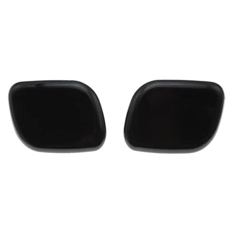 Jodriva Abdeckkappe for Scheinwerfer-Waschanlage, Düse, Sprühdüse, for Hyundai, Tucson 2018 2019 2020 98681D7500 98682-D7500 Scheinwerferwaschabdeckung(Black Set) von Jodriva