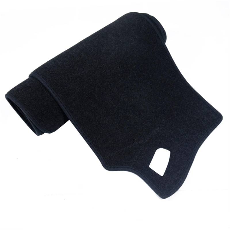 Jodriva Armaturenbrett-Abdeckung, for LDV, for Maxus EV30 eDeliver 3 EV30L 2019~2024, Sonnenschutz, rutschfestes Kissen, Lichtschutz, Zubehör Auto Anti-Rutschmatte(Polyester All Black) von Jodriva