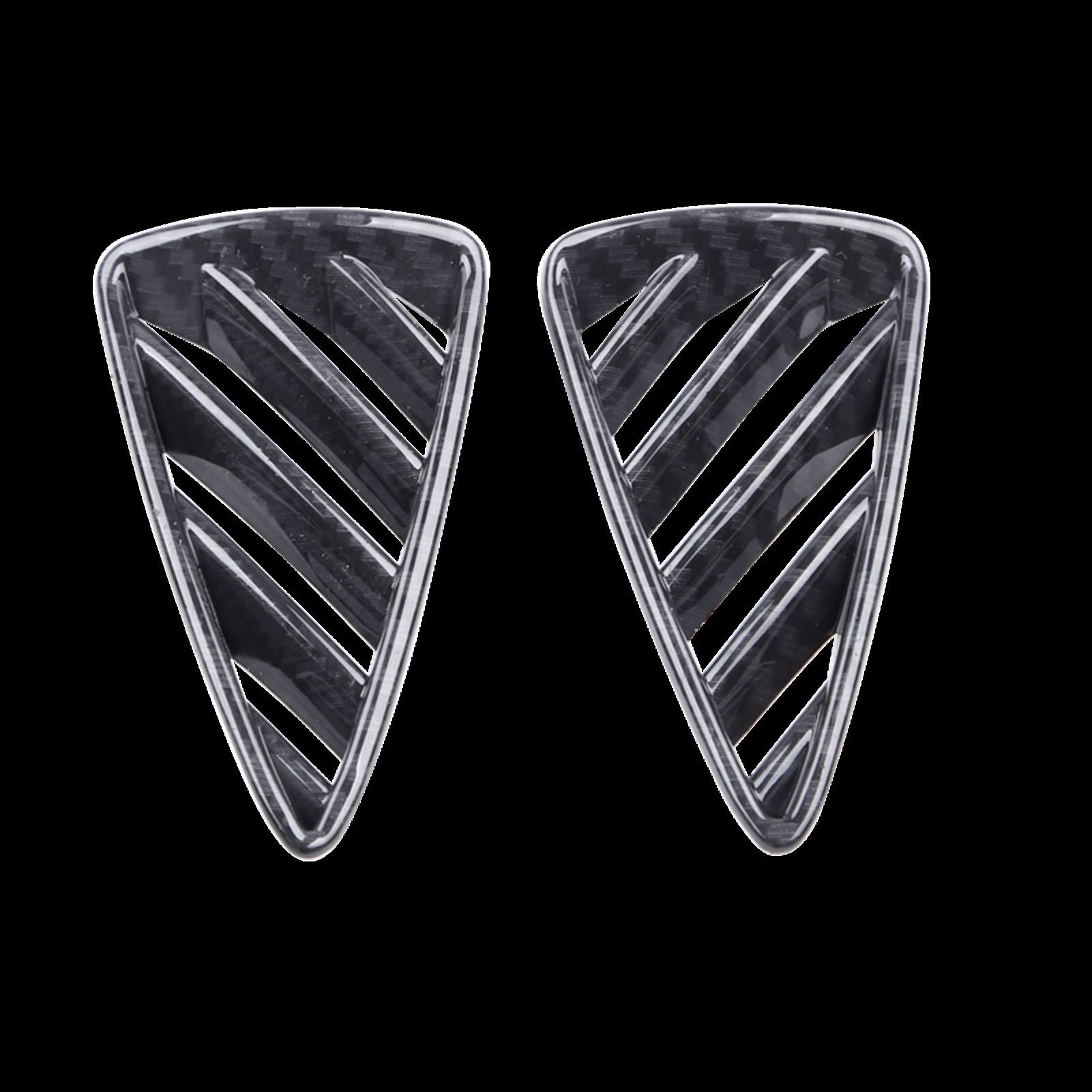 Jodriva Armaturenbrett Air Vent Trim Cover Outlet Lünette Rahmen Zierleiste Surround Car Styling, for Mazda CX3 CX-3 2016 2017 2018 2019 Auto-Lüftungsgitter-Dekoration(Carbon Fiber) von Jodriva