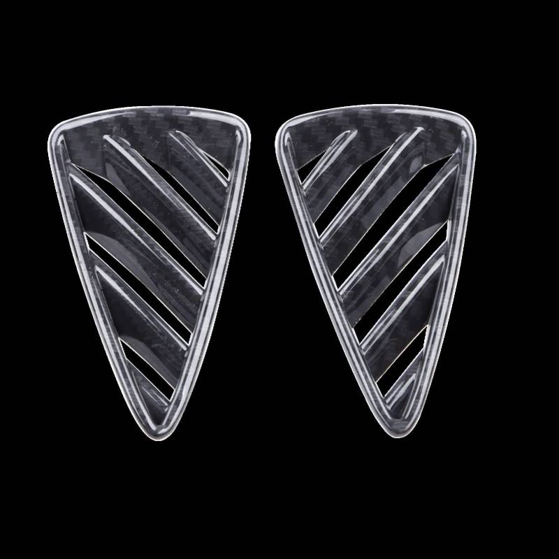 Jodriva Armaturenbrett Air Vent Trim Cover Outlet Lünette Rahmen Zierleiste Surround Car Styling, for Mazda CX3 CX-3 2016 2017 2018 2019 Auto-Lüftungsgitter-Dekoration(Carbon Fiber) von Jodriva