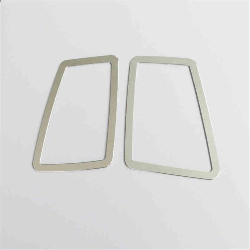 Jodriva Armaturenbrett-Klimaanlage-Auslassrahmen, Dekorationsabdeckung, 2 Stück, for 3er E90 318 320 325i 2005–2012, Aluminiumlegierung Auto-Lüftungsgitter-Dekoration von Jodriva