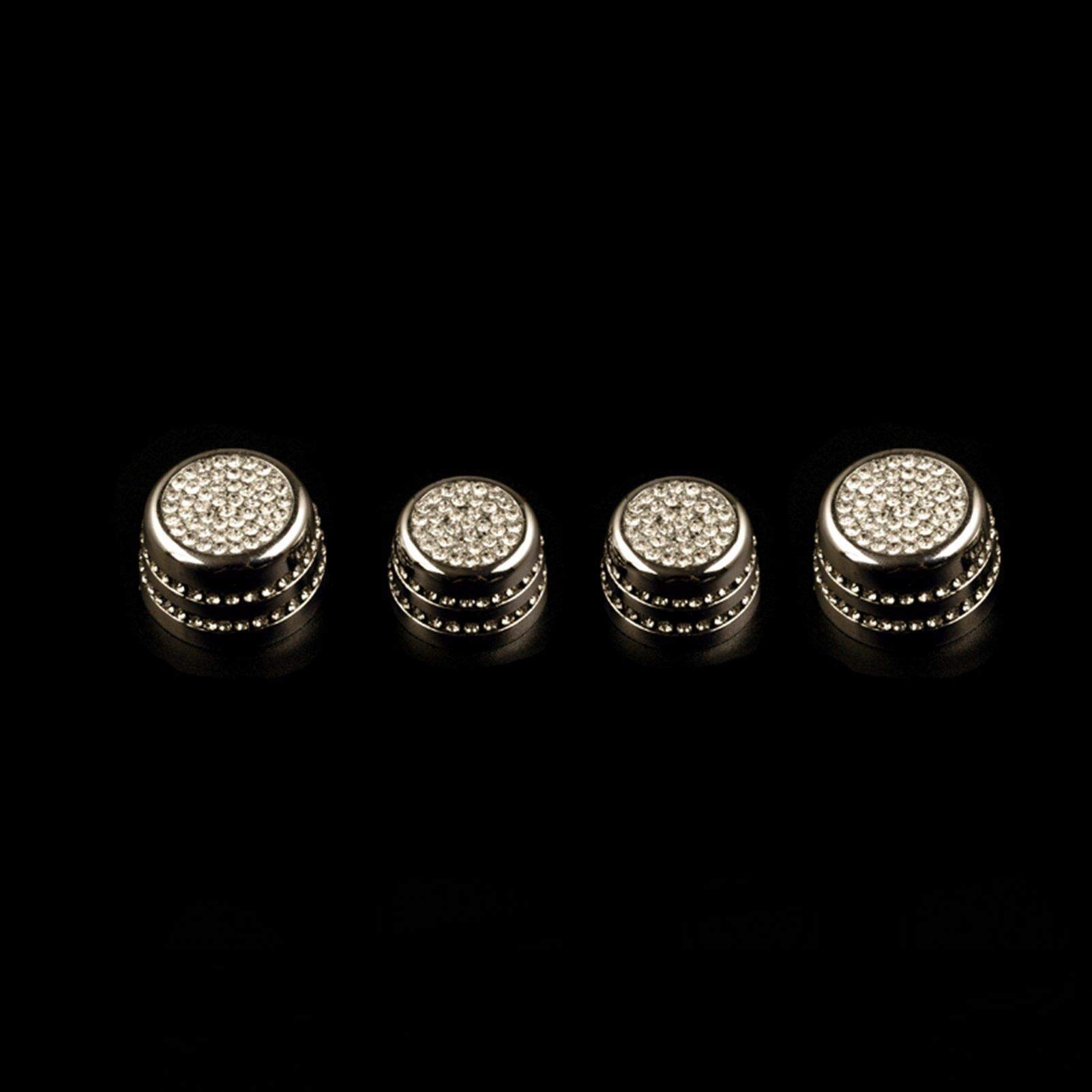 Jodriva Aufkleber for den Lüftungsschalter der Autoklimaanlage, for, for Mini, Cooper S F55 F56 F57, Autoinnenausstattung Auto-Lüftungsgitter-Dekoration(Knob Gold) von Jodriva