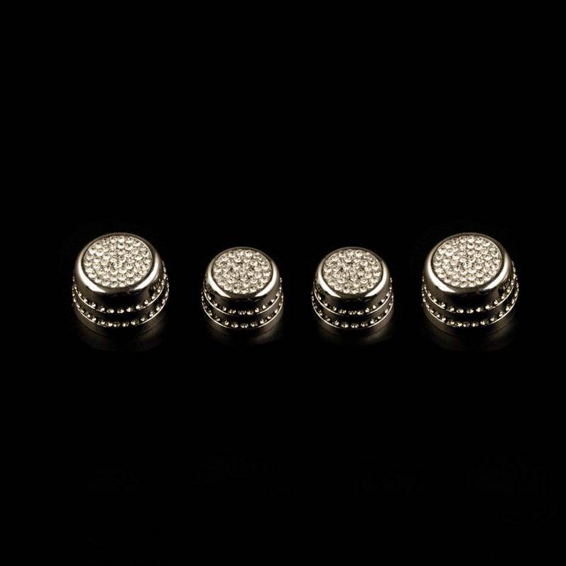 Jodriva Aufkleber for den Lüftungsschalter der Autoklimaanlage, for, for Mini, Cooper S F55 F56 F57, Autoinnenausstattung Auto-Lüftungsgitter-Dekoration(Knob Gold) von Jodriva