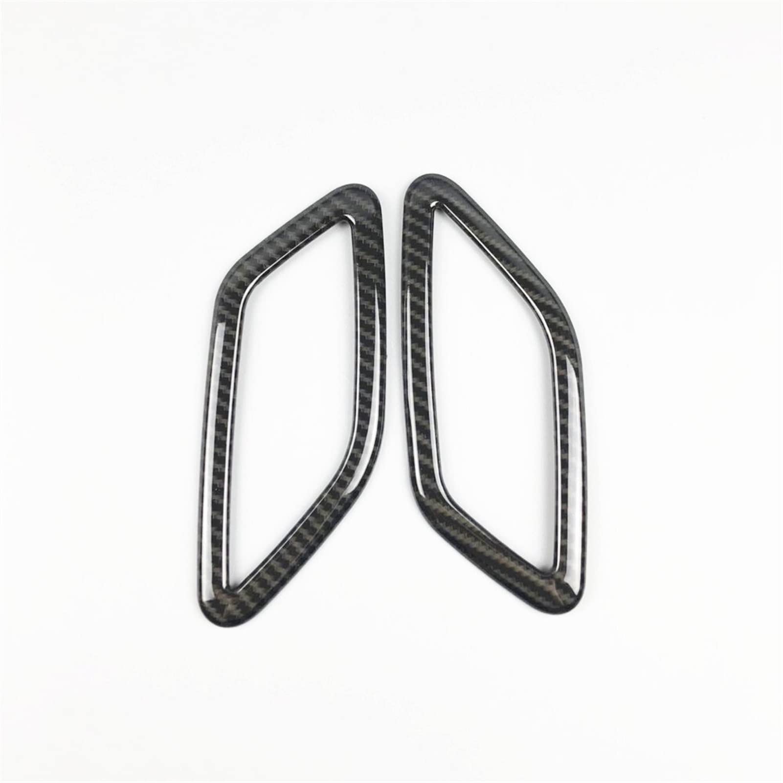 Jodriva Auto-Armaturenbrett, Klimaanlage, Lüftungsrahmen, Dekoration, Aufkleber, Zierleiste, for Mercedes-Benz GLA X156 CLA C117 A-Klasse W1176 Auto-Lüftungsgitter-Dekoration(Carbon Fiber Black) von Jodriva