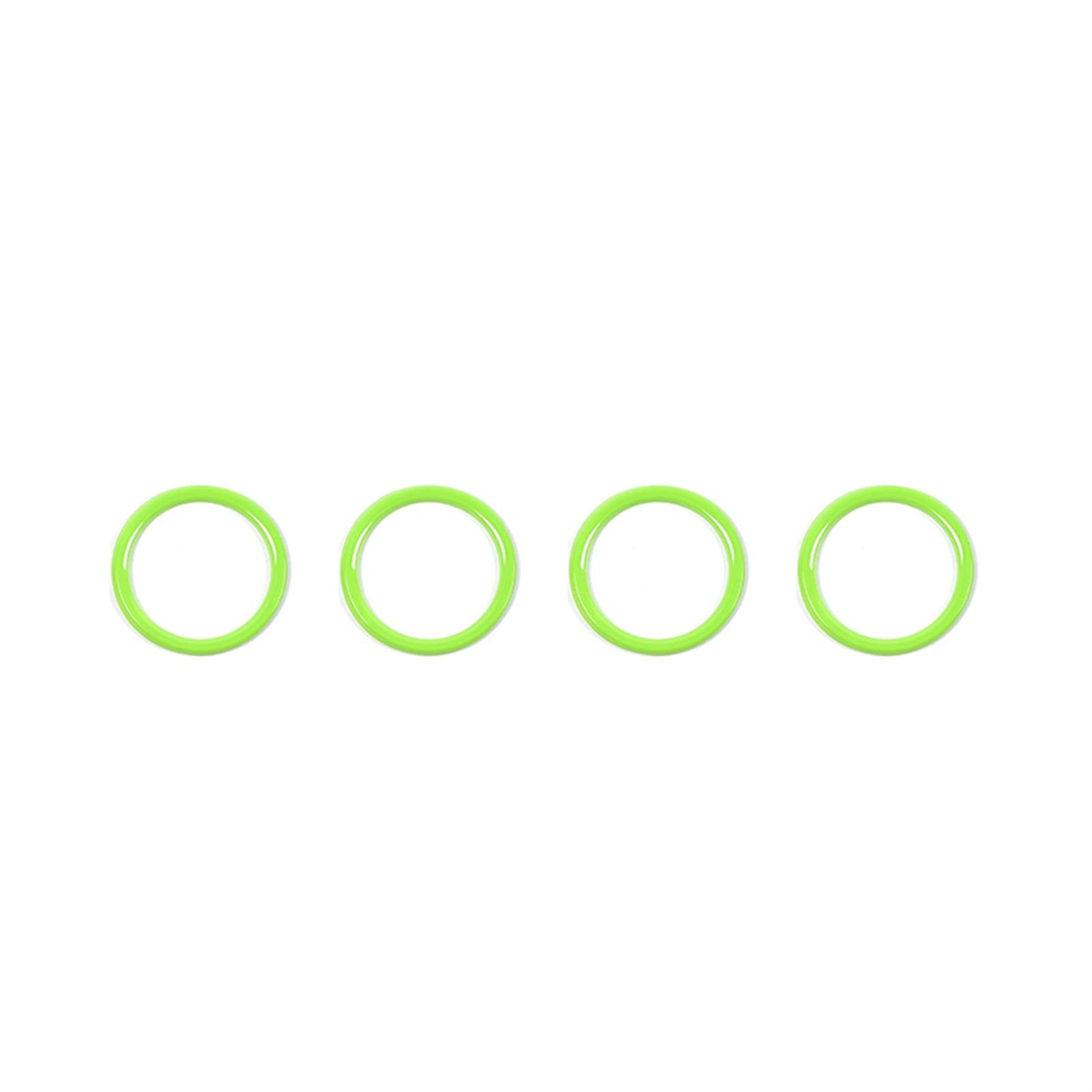 Jodriva Auto-Armaturenbrett-Klimaanlagen-Entlüftungsauslass-Dekorationsabdeckungsring-Aufkleber Innenausstattung, for Jeep, for Wrangler JL 2018+ Auto-Lüftungsgitter-Dekoration(Green) von Jodriva