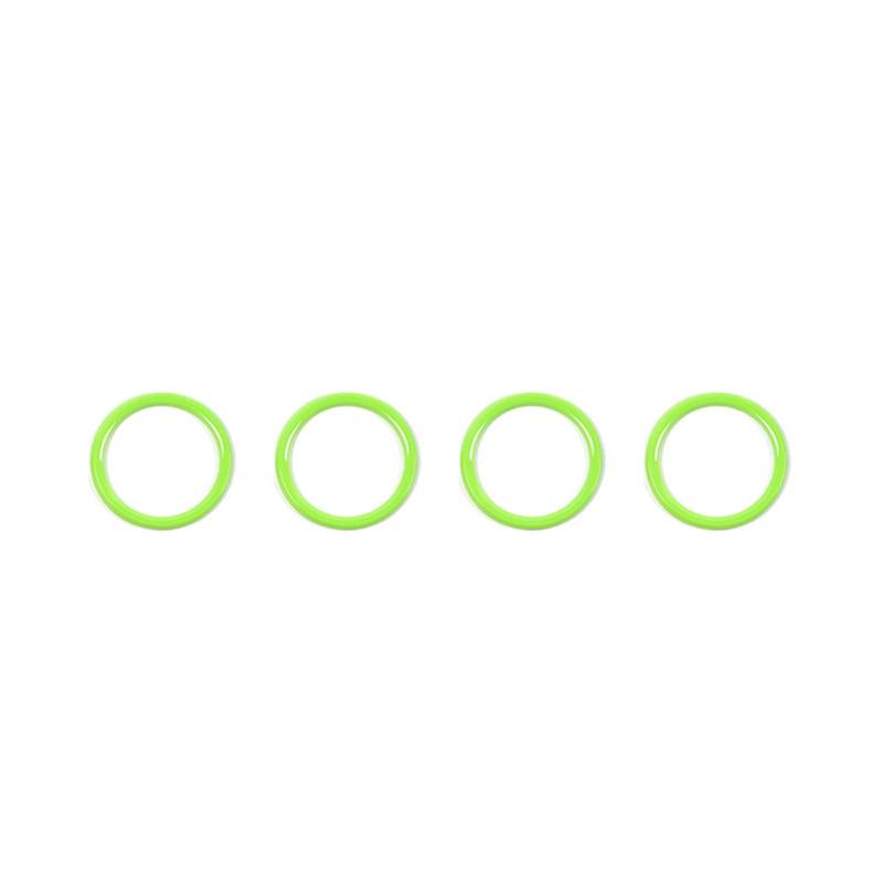 Jodriva Auto-Armaturenbrett-Klimaanlagen-Entlüftungsauslass-Dekorationsabdeckungsring-Aufkleber Innenausstattung, for Jeep, for Wrangler JL 2018+ Auto-Lüftungsgitter-Dekoration(Green) von Jodriva
