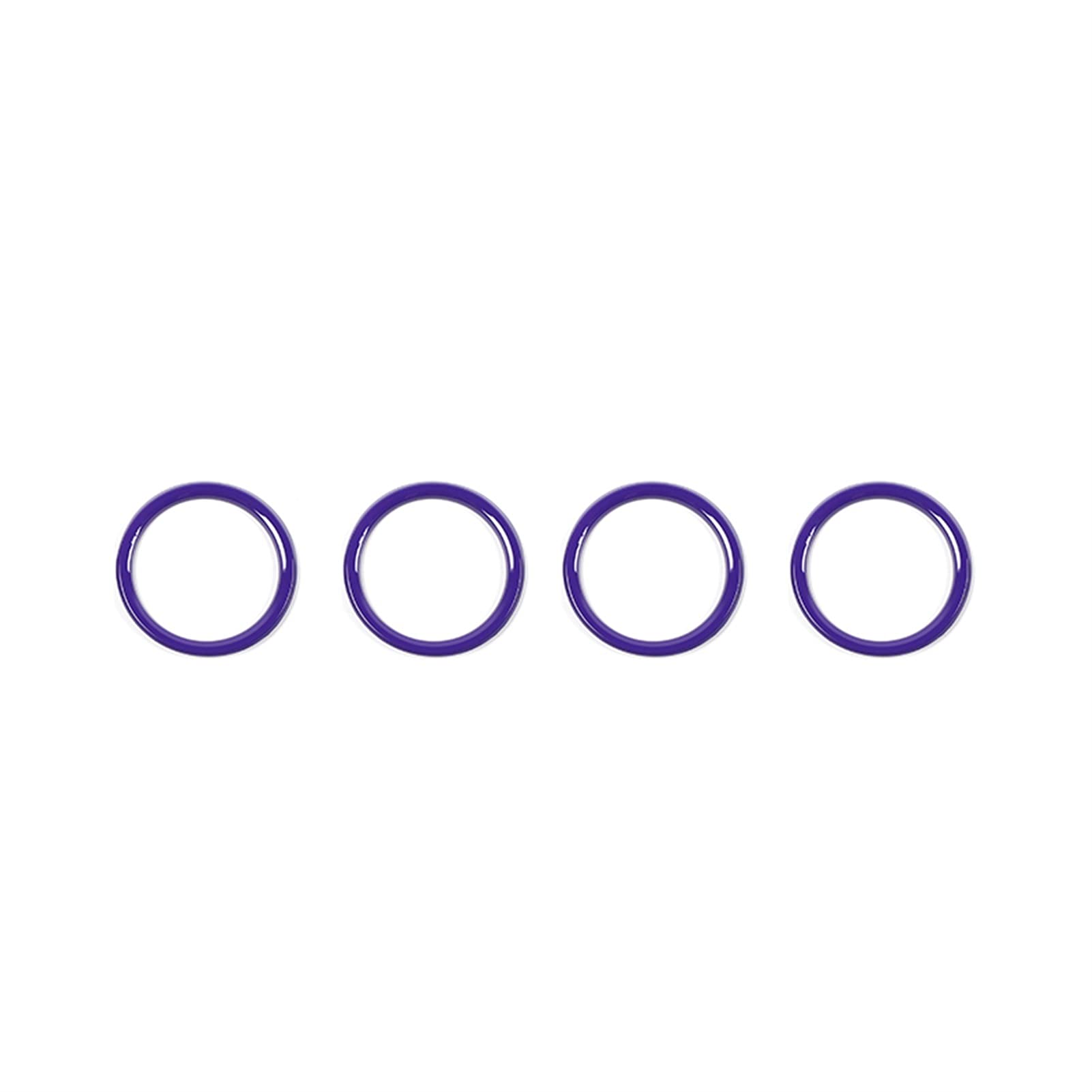 Jodriva Auto-Armaturenbrett-Klimaanlagen-Entlüftungsauslass-Dekorationsabdeckungsring-Aufkleber Innenausstattung, for Jeep, for Wrangler JL 2018+ Auto-Lüftungsgitter-Dekoration(Purple) von Jodriva