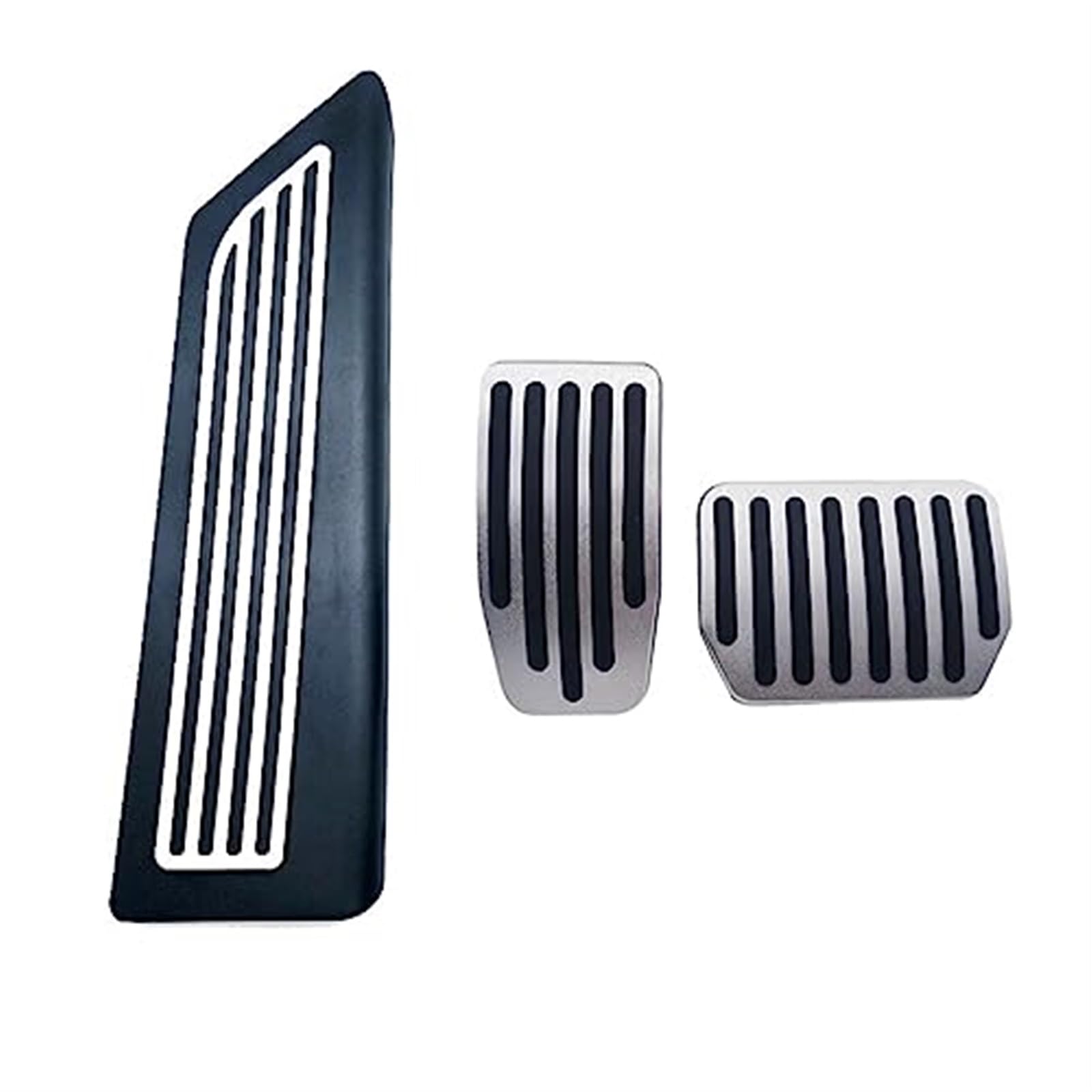 Jodriva Auto-Fußpedalauflagen, for Tesla, for Modell, 3 Y 2021 2022 Zubehör Aluminiumlegierung Gaspedal Bremspedal Auto-Fußpedalabdeckung Auto-Fußpedalschutz(Black Rest-Model Y) von Jodriva