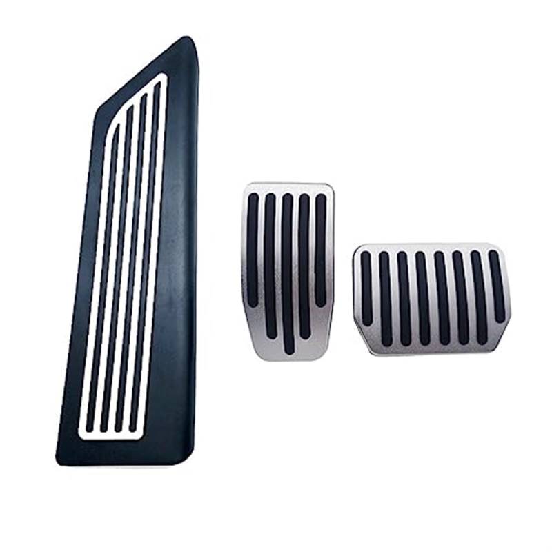 Jodriva Auto-Fußpedalauflagen, for Tesla, for Modell, 3 Y 2021 2022 Zubehör Aluminiumlegierung Gaspedal Bremspedal Auto-Fußpedalabdeckung Auto-Fußpedalschutz(Black Rest-Model Y) von Jodriva