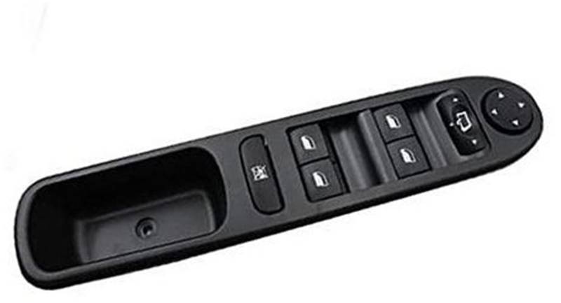 Jodriva Auto-Hauptfenster-Steuertaste, elektrischer Fensterheber-Steuerschalter, Fenstertaste, for Peugeot, 307, Autozubehör, Auto-Fenster-Steuerschalter Autofensterschalterknopf von Jodriva