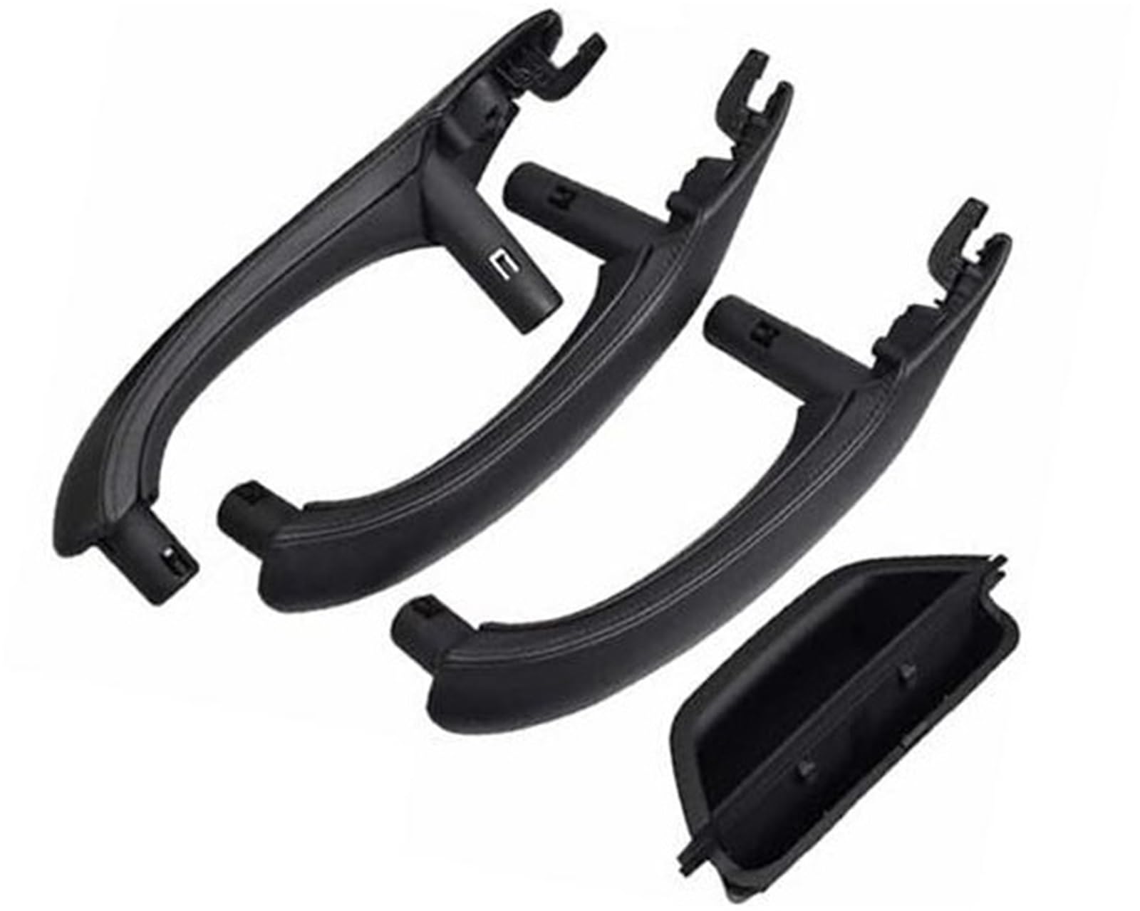 Jodriva Auto-Innentür-Zuggriff-Lederbezug-Set, Ersatz-LHD RHD, for, X3 X4 F25 F26 2010–2016 51417248502R Auto-Innentürgriff(Black 4-lhd-Black) von Jodriva