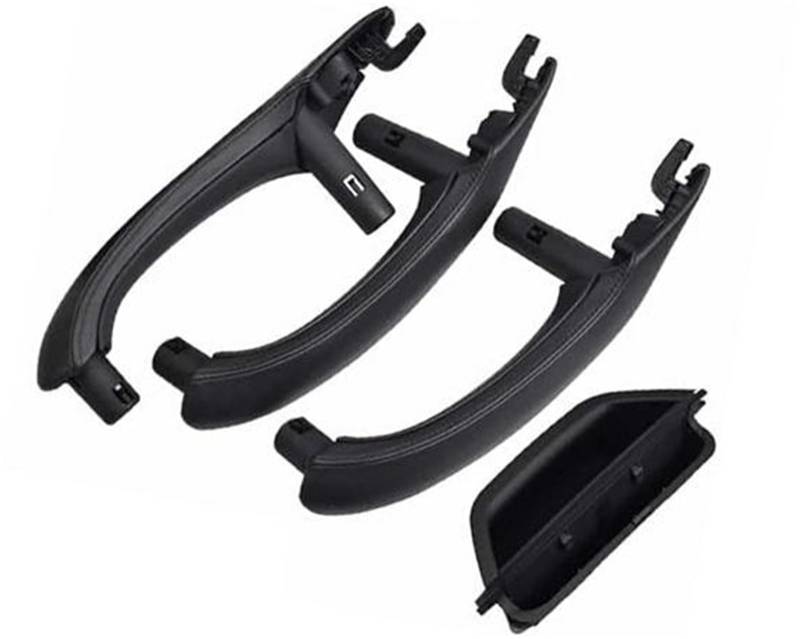 Jodriva Auto-Innentür-Zuggriff-Lederbezug-Set, Ersatz-LHD RHD, for, X3 X4 F25 F26 2010–2016 51417248502R Auto-Innentürgriff(Black 4-lhd-Black) von Jodriva
