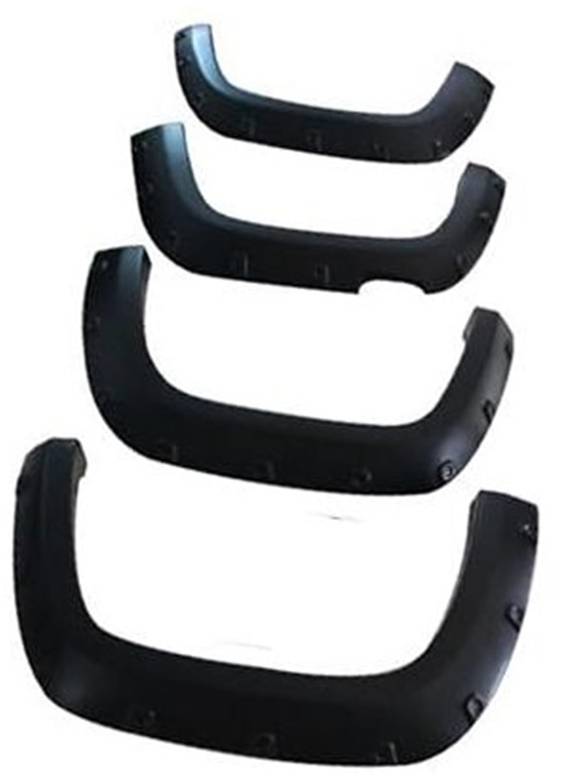 Jodriva Auto Kotflügel Kotflügelverbreiterungen Zubehör, for VW, Amarok 2009 2010 2011 2012 2013 2014 2015 2016 2017 2018 Doppelkabine Kotflügelverbreiterung(Matte Black) von Jodriva