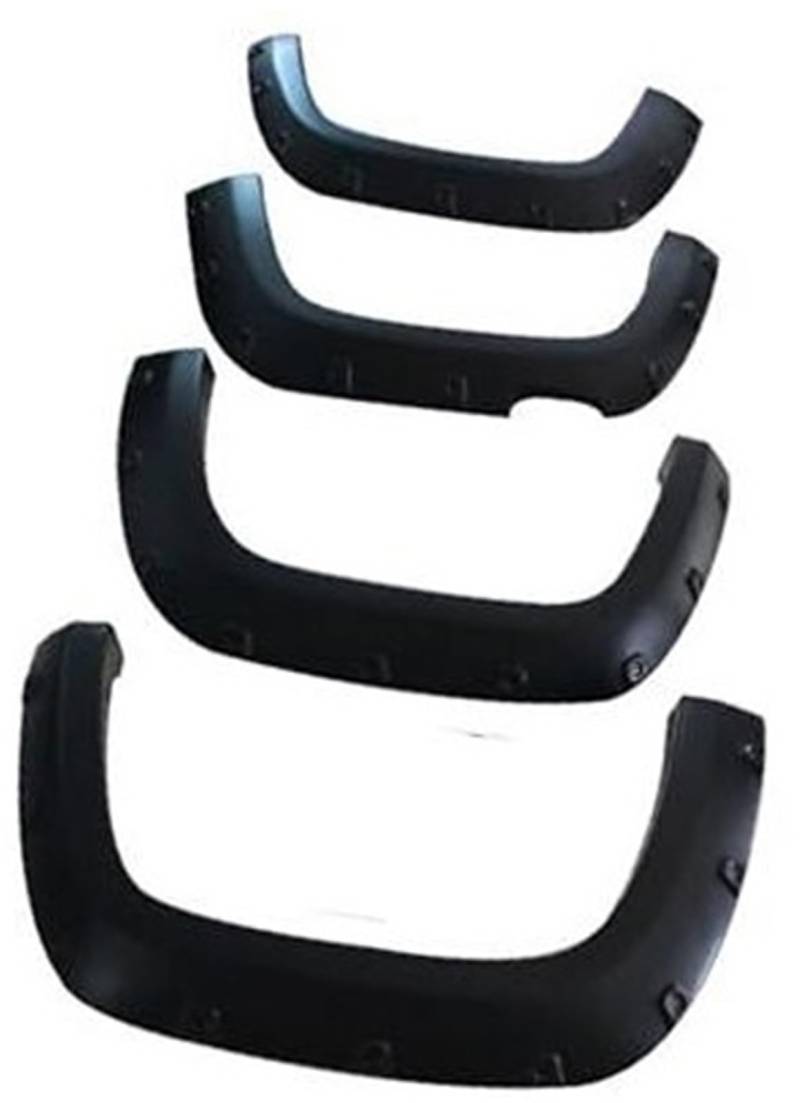 Jodriva Auto Kotflügel Kotflügelverbreiterungen Zubehör, for VW, Amarok 2009 2010 2011 2012 2013 2014 2015 2016 2017 2018 Doppelkabine Kotflügelverbreiterung(Matte Black) von Jodriva