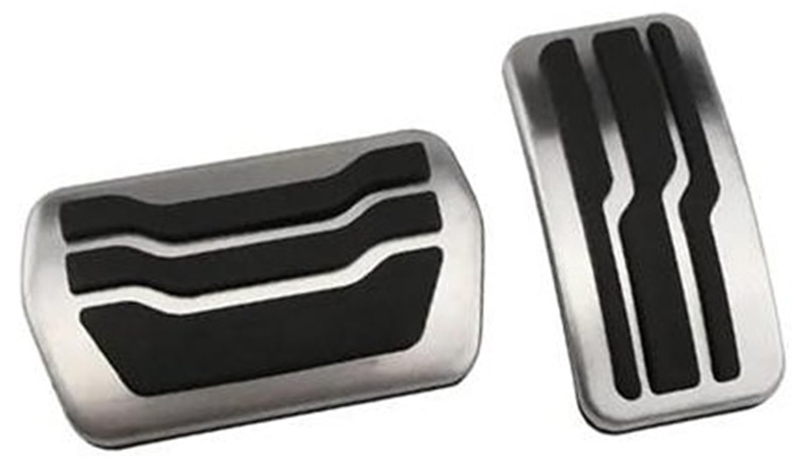 Jodriva Auto Kraftstoff Kupplung Bremspedal Abdeckung, for Ford, for Focus, 3 MK3 RS ST 2012-2020 Auto Pedale Zubehör Auto Edelstahl Auto-Pedalpolster-Abdeckung(Black at 2Pcs) von Jodriva
