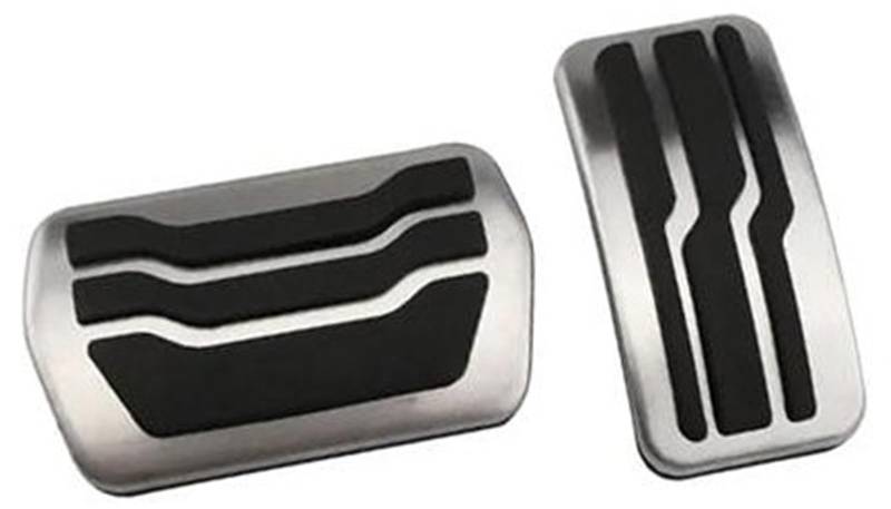 Jodriva Auto Kraftstoff Kupplung Bremspedal Abdeckung, for Ford, for Focus, 3 MK3 RS ST 2012-2020 Auto Pedale Zubehör Auto Edelstahl Auto-Pedalpolster-Abdeckung(Black at 2Pcs) von Jodriva