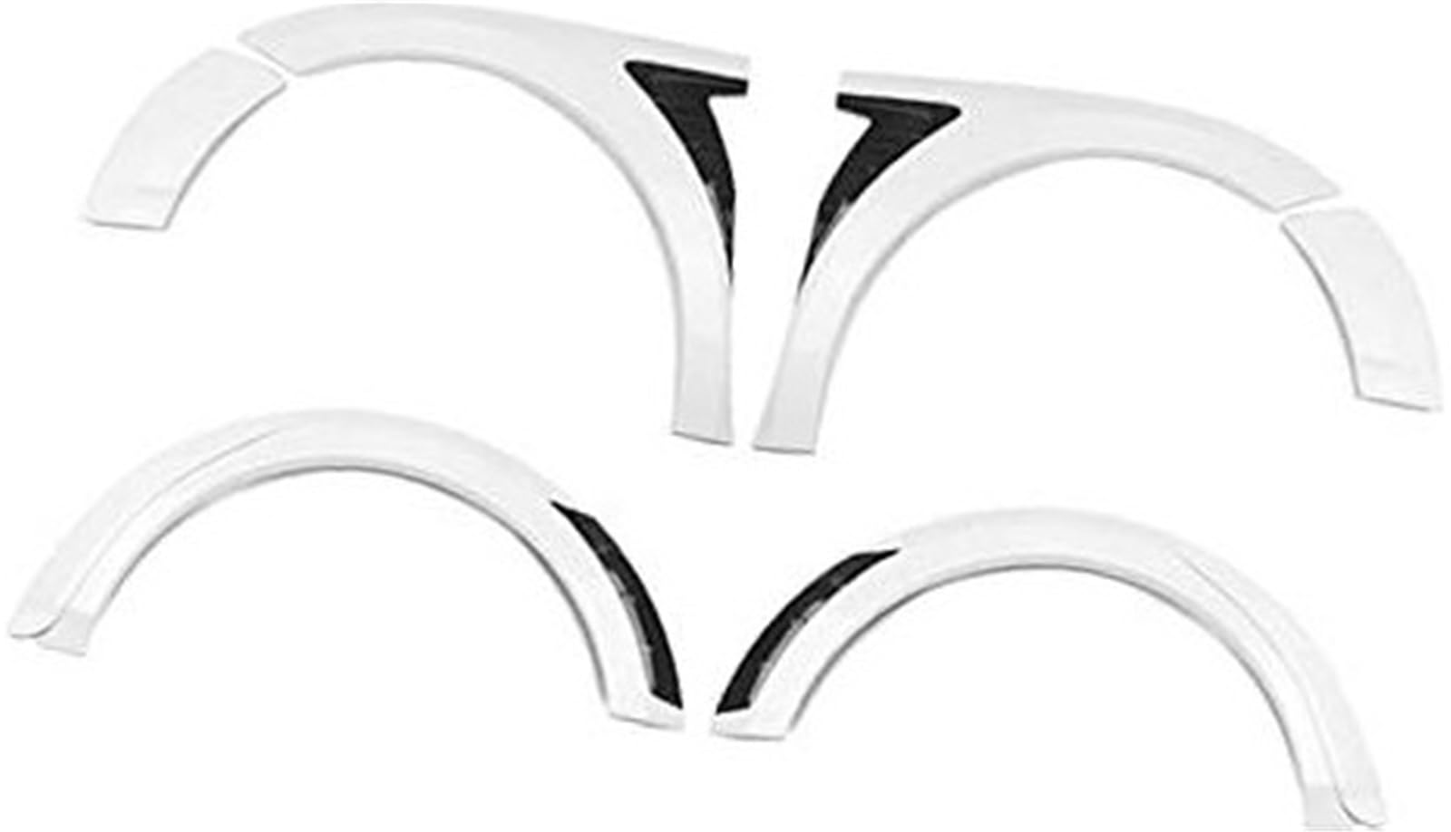 Jodriva Auto-Rad-Kotflügelverbreiterungen, breiter Körperbogen, Augenbrauenabdeckung, Kotflügel-Set, for Toyota, Camry SE XSE 2018–2022 Sport Kotflügelverbreiterung(White) von Jodriva