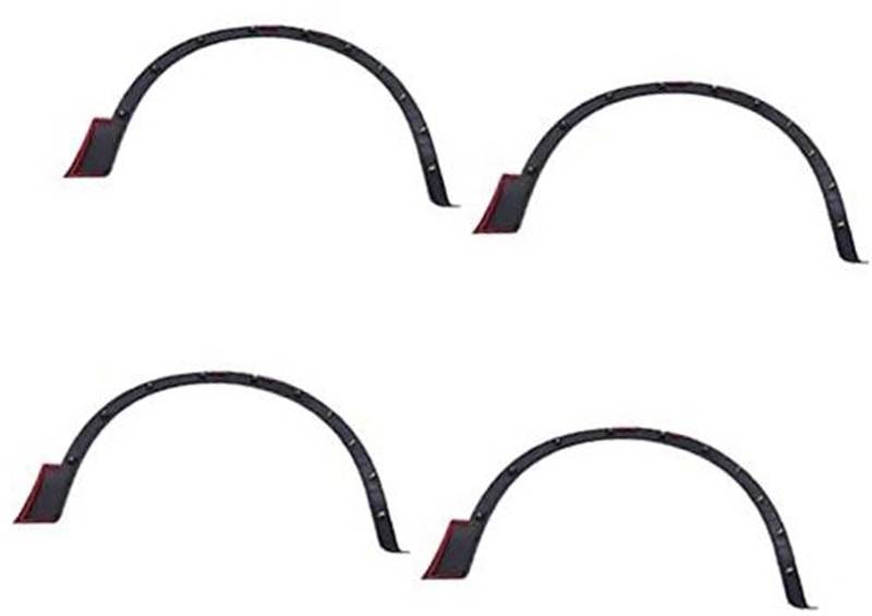 Jodriva Auto Seite Radlauf Kotflügel Auto Flares Schwarz Kotflügel Räder Augenbrauen Trim, for, X5 E70 2007 2008 2009 2010 2011 2012 2013 Kotflügelverbreiterung(4PCS) von Jodriva