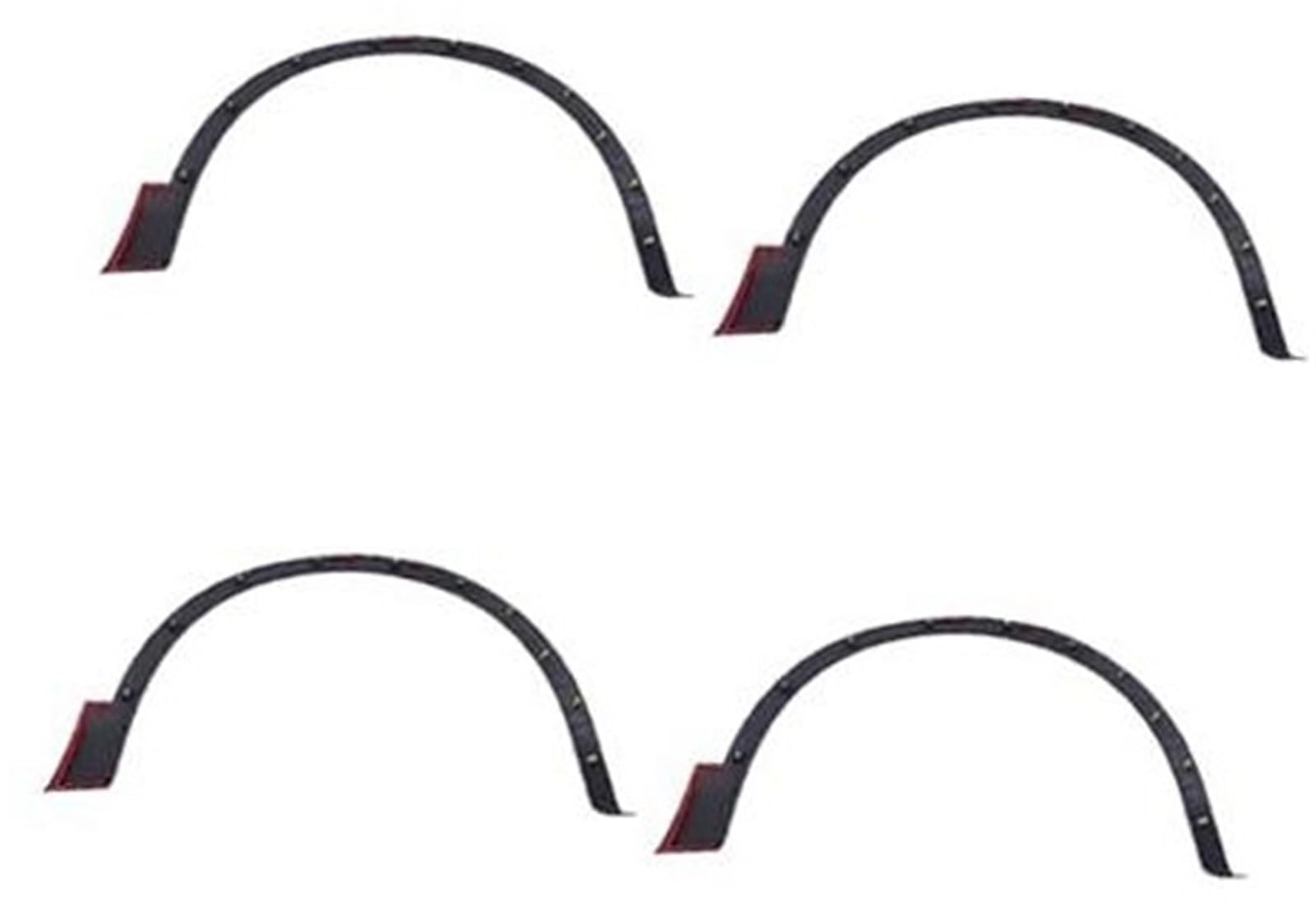 Jodriva Auto-Seitenradkasten-Kotflügel, for Mazda, CX-4 CX4 CX 4 2016 2017 2018 2019 Auto Flares Schwarz Kotflügel Rad Augenbrauenverkleidung Kotflügelverbreiterung(4PCS) von Jodriva