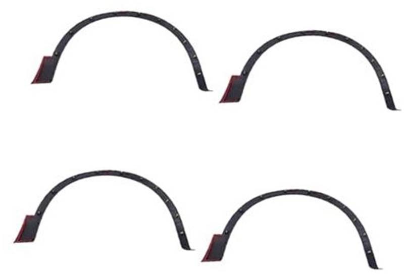 Jodriva Auto-Seitenradkasten-Kotflügel, for Mazda, CX-4 CX4 CX 4 2016 2017 2018 2019 Auto Flares Schwarz Kotflügel Rad Augenbrauenverkleidung Kotflügelverbreiterung(4PCS) von Jodriva