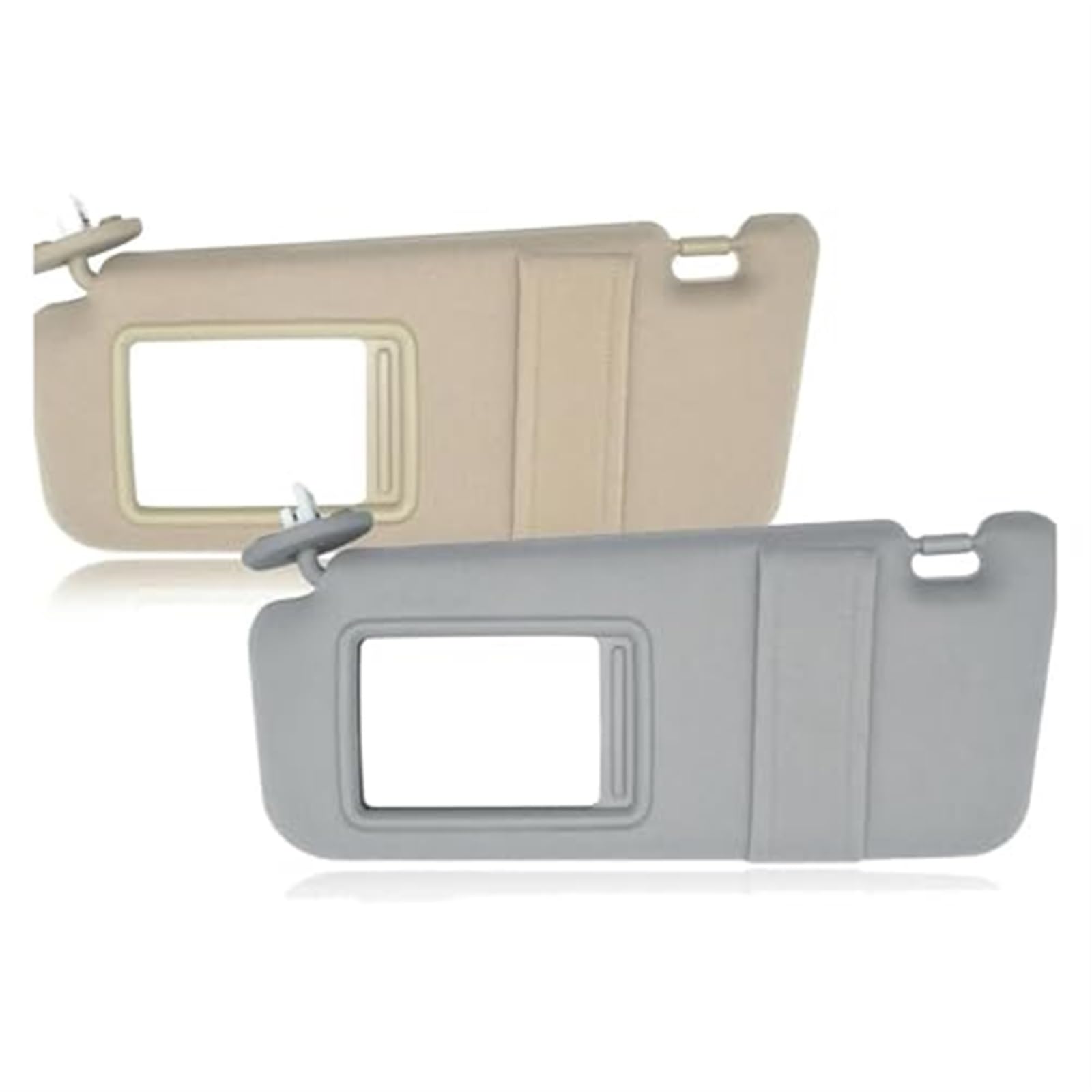 Jodriva Auto-Sonnenblende Links, for Toyota, for Venza 2009–2015, mit Schiebedach, grau, beige, braun, Sonnenschutz Auto-Sonnenblendenbrett(Black Beige) von Jodriva
