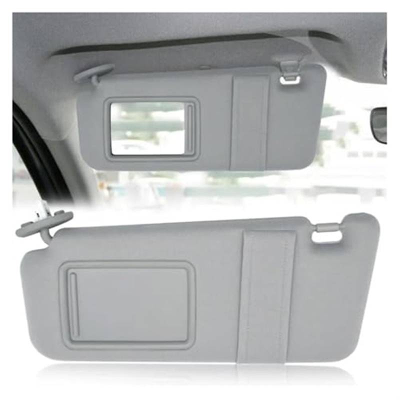 Jodriva Auto-Sonnenblende Links, for Toyota, for Venza 2009–2015, mit Schiebedach, grau, beige, braun, Sonnenschutz Auto-Sonnenblendenbrett(Black Gray) von Jodriva