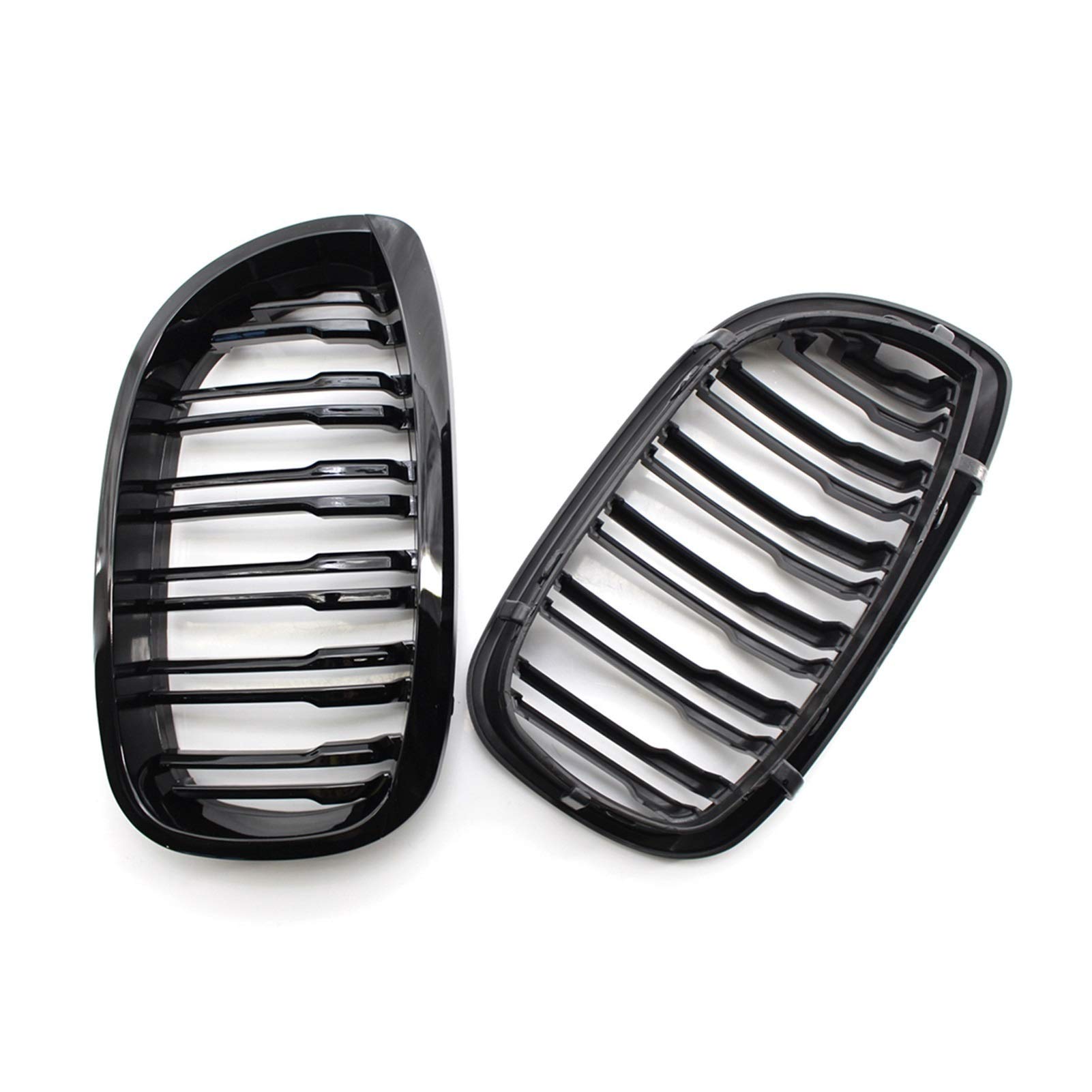 Jodriva Autogrill Frontstoßstange 2 Lamellenlinie glänzend schwarzer Renngrill, for, for E46 Coupe 325Ci 330Ci LCI 2-Türer 2003–2006 Auto-Kühlergrill Jodriva Autogrill Frontstoßstange 2 Lamellenlinie glänzend schwarzer Renngrill, for, for E46 Coupe 325Ci 330Ci LCI 2-Türer 2003–2006 Auto-Kühlergrill von Jodriva